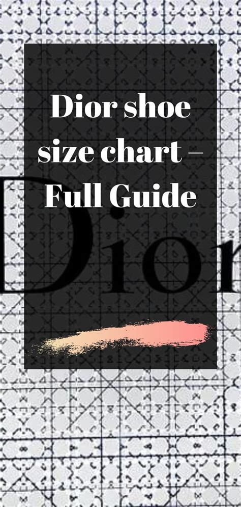 dior shoes sizing